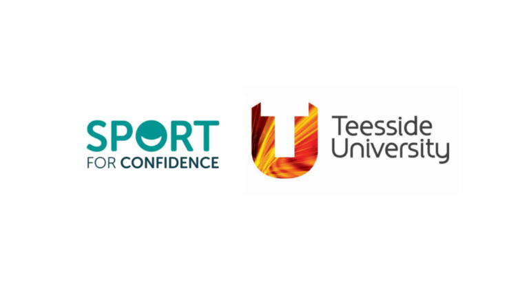 Sport for Confidence and Teesside University logos